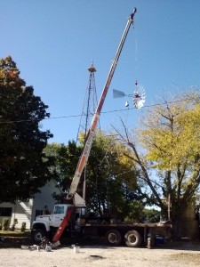 Installing Aermotor on a tall tower    